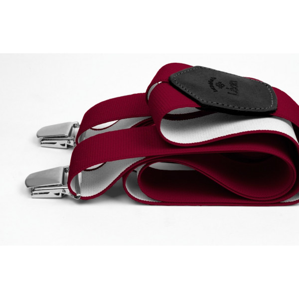 Bretelles Prune pour faire fortune Les bretelles de Léon