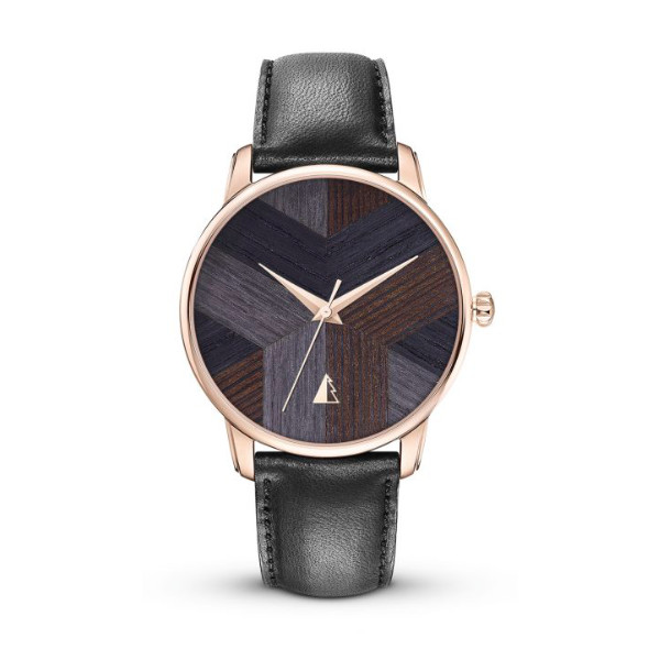 Montre métiers d'arts - Foncée or rose - noir - Koppo