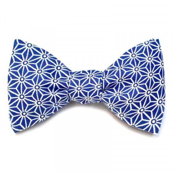 Noeud papillon japonais bleu marine - Le Coq en Pap'