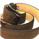 Ceinture cuir daim marron - Atelier Bower