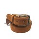 Ceinture cuir daim camel - Atelier Bower