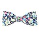 Noeud papillon liberty bleu marine et jaune - Le Coq en Pap'