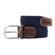 Ceinture tressée bleu marine - BILLYBELT