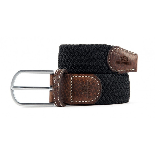 Ceinture tressée noire - BILLYBELT