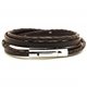Bracelet homme en cuir Fabien Marron - Loop