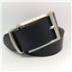 Ceinture cuir bleu marine/camel réversible - Atelier Bower