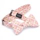 Noeud papillon rose marshmallow japonais leafy - Le Coq en Pap'