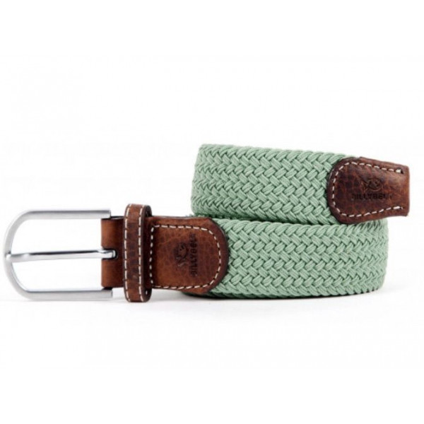 Ceinture tressée vert amande - BILLYBELT