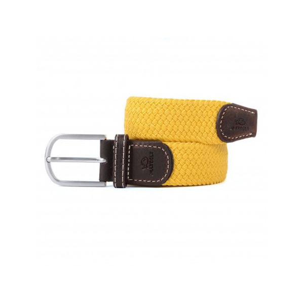 Ceinture tressée jaune safran - BILLYBELT