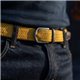 Ceinture tressée jaune safran - BILLYBELT