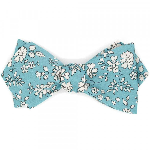 Noeud papillon Liberty Capel n sea green - Le Coq en Pap'