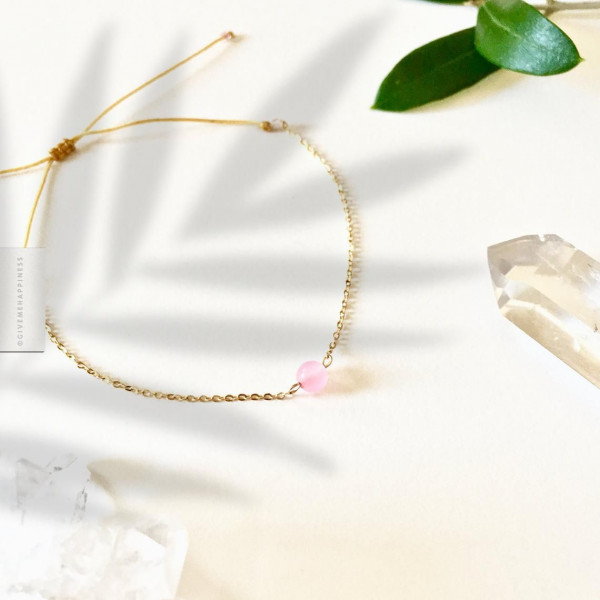 Bracelet Calcédoine rose - Give me Happiness