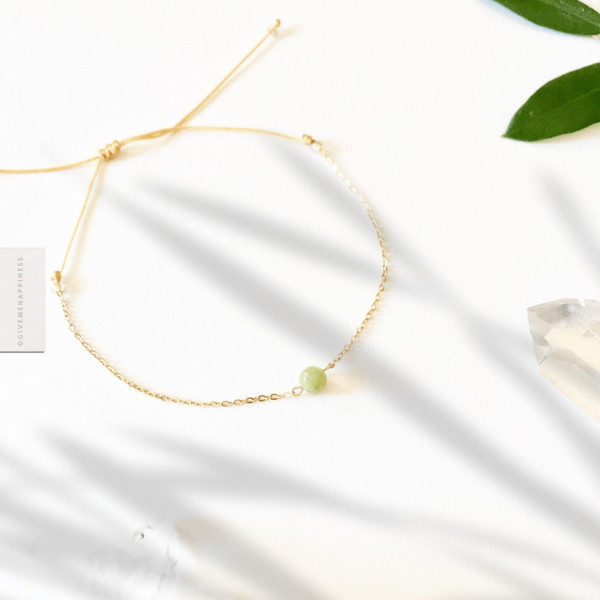 Bracelet lien coulissant Jade - Give Me Happiness
