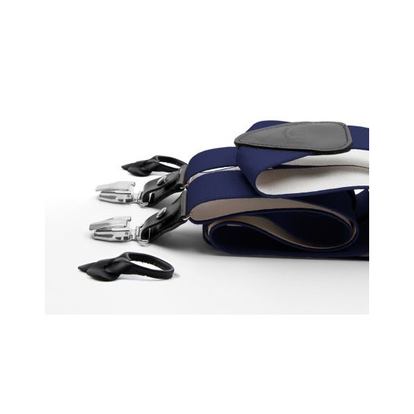 Bretelles à boutons bleu marine rebelle - Bretelles de Léon