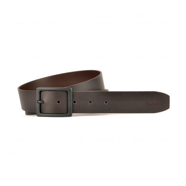 Ceinture en cuir lisse marron foncé - BILLYBELT