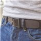 Ceinture en cuir lisse marron foncé - BILLYBELT