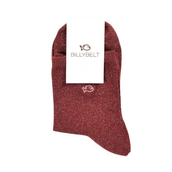 Chaussettes lurex bordeaux - Billybelt