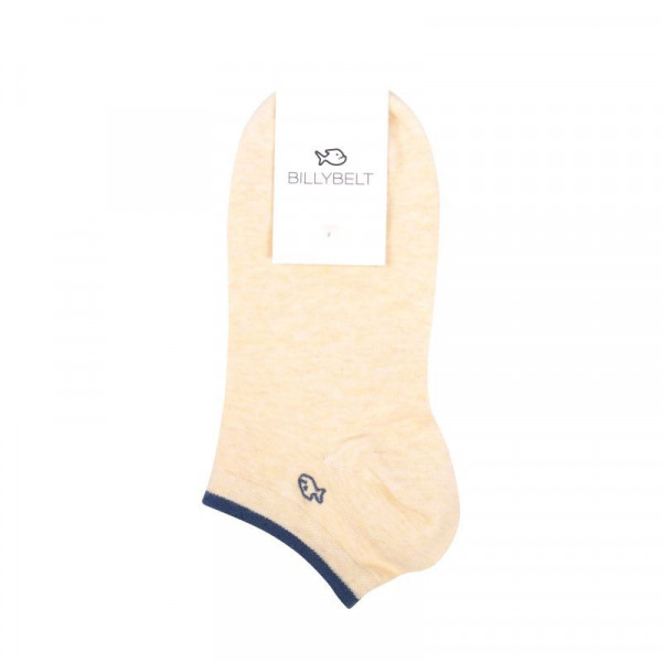 Socquettes unies jaune clair chiné - Billybelt