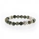Bracelet Lucky Buddha homme agate mousse - Philae