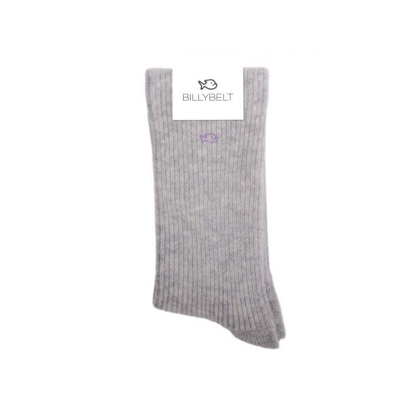 Chaussettes gris clair en laine - BILLYBELT