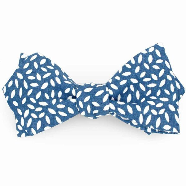 Noeud papillon bleu prusse crispy - Le Coq en Pap'