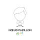 Noeud papillon en lin bleu marine - Le Coq en Pap