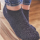 Socquettes femme paillettes bleu marine - BILLYBELT