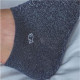 Socquettes femme paillettes bleu marine - BILLYBELT
