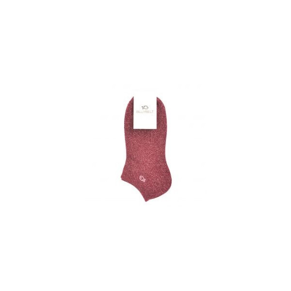 Socquettes femme paillettes framboise - BILLYBELT
