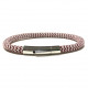 Bracelet homme zig zag rouge- Loop