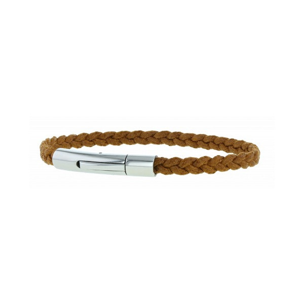 Bracelet 3 brins coton camel - Loop