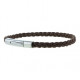 Bracelet 3 brins coton marron - Loop