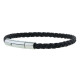 Bracelet 3 brins coton noir - Loop