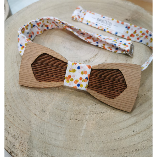 Noeud papillon Charly pois - Bewood