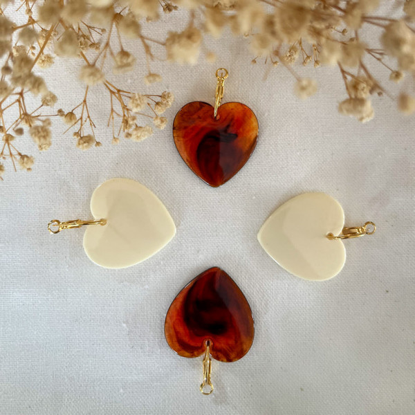 Boucles d'oreilles Margaux écru - Numette