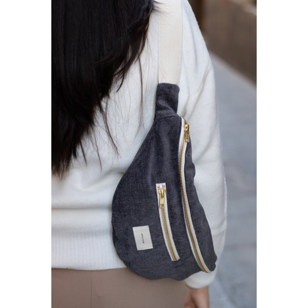 Sac banane gris Cali