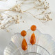 Boucles d'oreilles Emilia mandarine - Numette