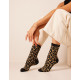 Pack 3 chaussettes léopard noir/doré - M.Moustache