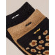 Pack 3 chaussettes léopard noir/doré - M.Moustache