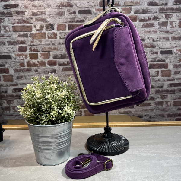 Sac Le magnifique daim Violet