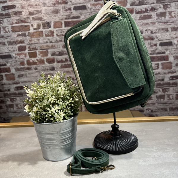 Sac Le magnifique daim vert sapin