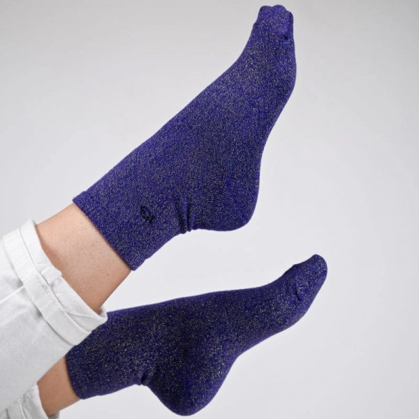 Chaussettes lurex violet - BILLYBELT