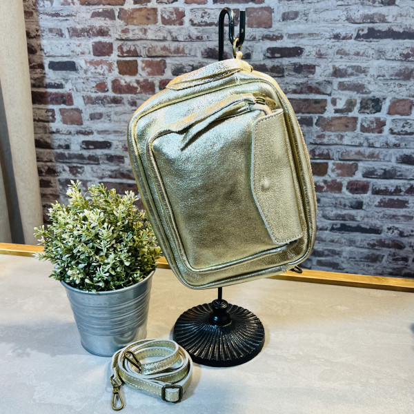 Sac Le magnifique cuir or