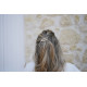 Barrette Léana plume dorée - Bohomane