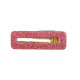 Barrette rose champagne rectangle