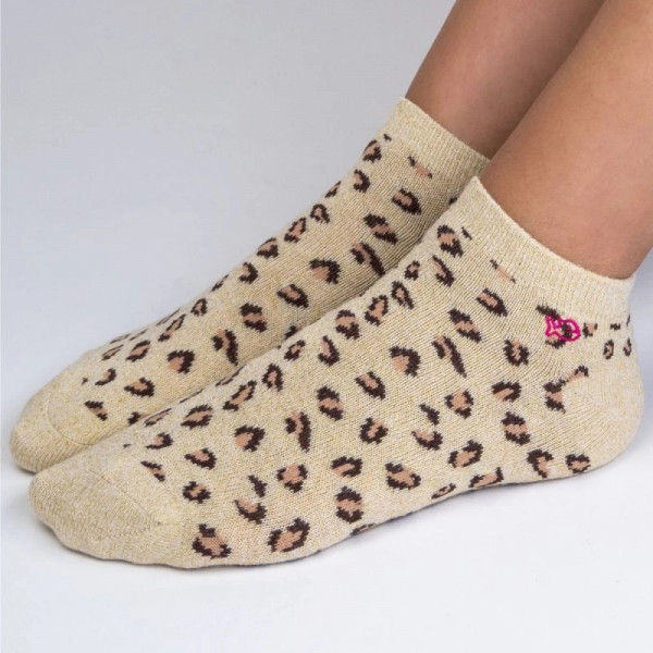 Socquettes paillettées léopard - Billybelt