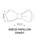 Noeud papillon rose pale waffle - Le Coq en Pap'