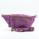 Sac banane en daim violet