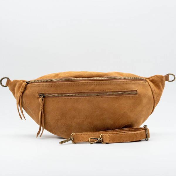 Sac banane XL daim camel