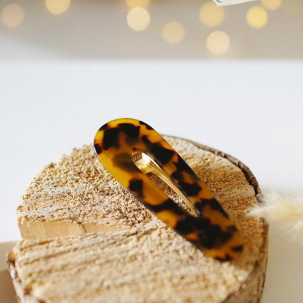 Barrette Charline écaille de tortue - Bohomane